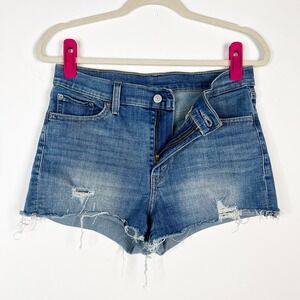 Levi's cut off denim blue jean shorts Size W29
